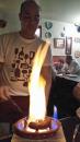 Flaming sausage Artis bar